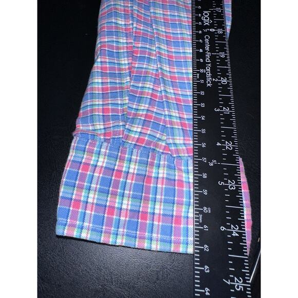 Ralph Lauren Mens M Colorful Preppy Plaid Collared Long Sleeve Button Down Shirt - Picture 9 of 9